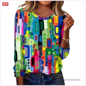 Long Sleeve Crew Neck Tee, Lightweight Fabric, Versatile Tunic Top